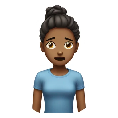 Girl who is crying  sticker