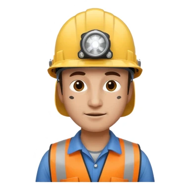 mole, drill, worker, helmet, headlamp sticker