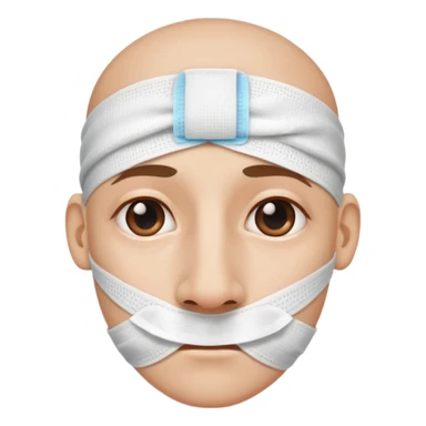 a big nose with a bandage on it  sticker