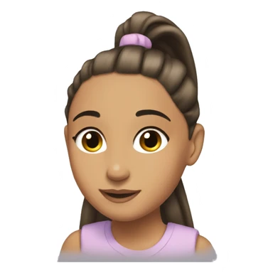 Ariana grande with her ponytail sticker