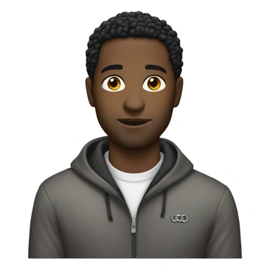 Black man with Audi  sticker