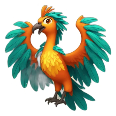 phoenix bird sticker