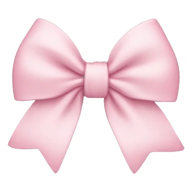 A cute light pink bow sticker