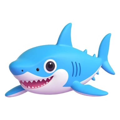 cute baby shark sticker