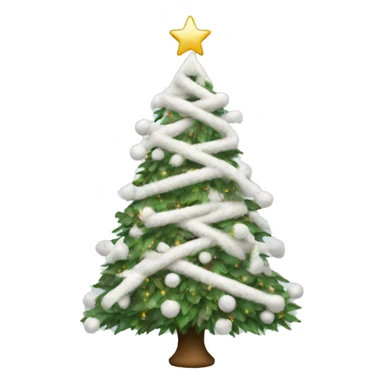 white christmas tree  sticker