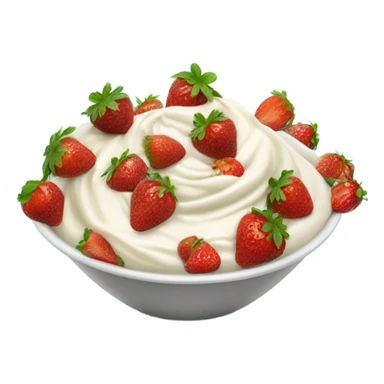 Fresas con crema sticker