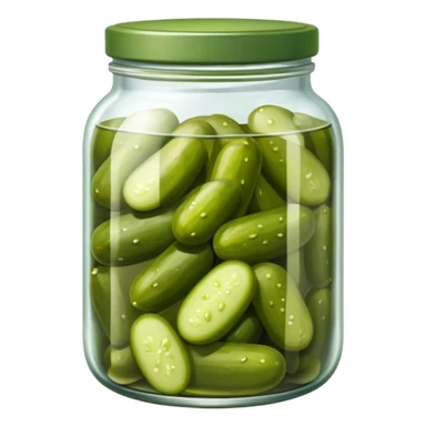 Pickles jar on bed sticker