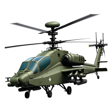AH-64E Apache - Boeing (Model Year: 2021) (Iconic army green) sticker