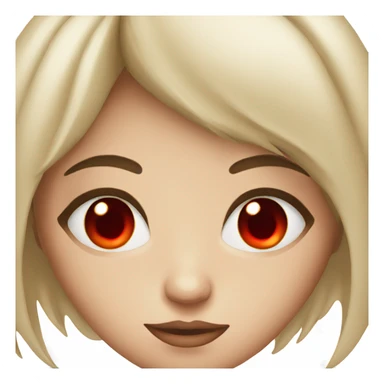 mysterious girl with red eyes sticker