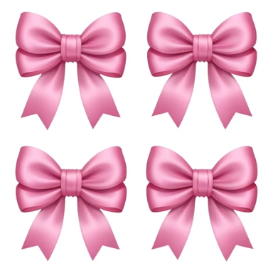 moños rosas sticker