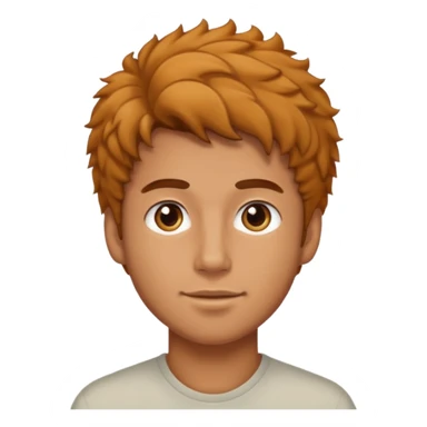 man with coily chairs only face brighter face sticker