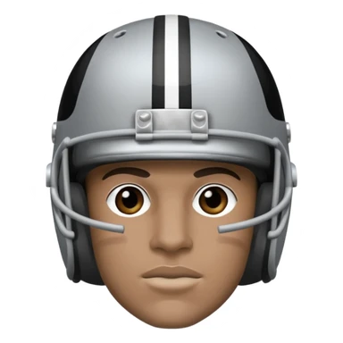 Wearing an Oakland raider helmet  sticker