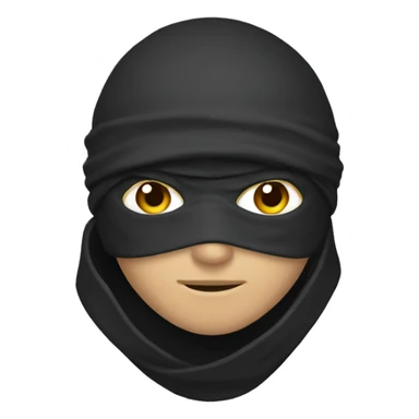 Ninja with united state face sticker