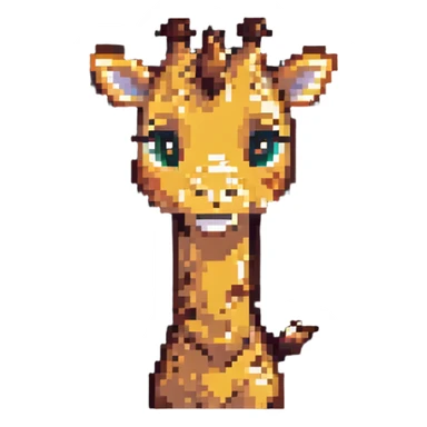 A timid giraffe peeking slightly from the side of the emoji frame, with one hoof shyly waving. Big, nervous eyes, a small smile, and exaggerated blush marks. Cute and awkward—great for lurkers saying 'hi' sticker