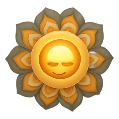 Manipura chakra detailed sticker