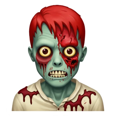 Blood Red river zombie sticker