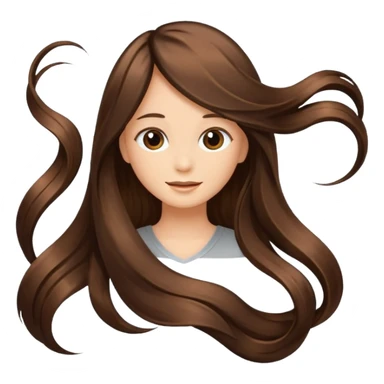 Hair extensions sticker