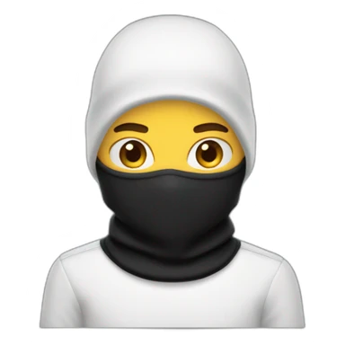 Lacoste black balaclava boy sticker