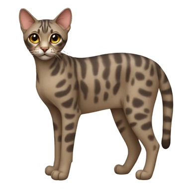 Serengeti Cat Breed Full Body sticker