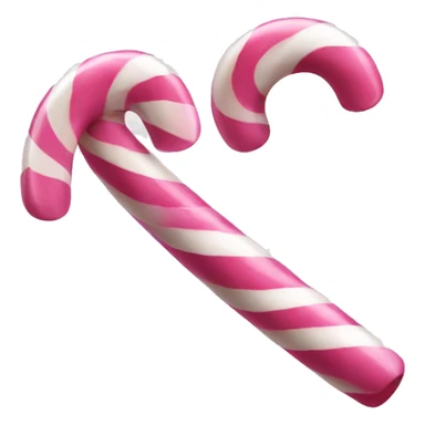 Pink and white candy cane sticker