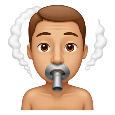 A nose that inhales exhaust fumes  sticker