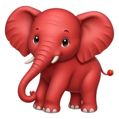 Hazme un elefante con piel de fresa sticker