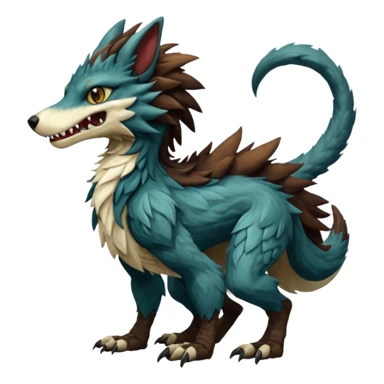 Vernid-Sergal-Grem2-Wickerbeast-Bagbean-animal-fusion-hybrid-creature sticker