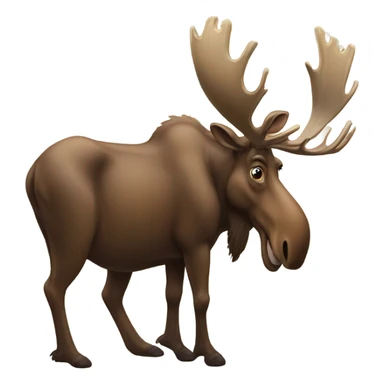 Moose with beers sticker