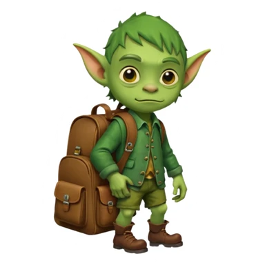 Goblin kid school  bag  sticker