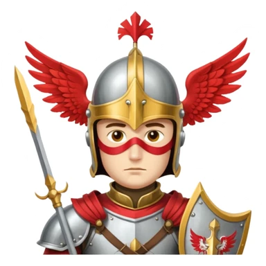 polish husaria miliatry unit, make him with a face like is the best fighter of all times sticker