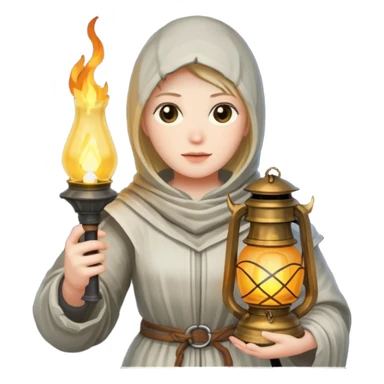 dark souls holding a lantern in hand sticker