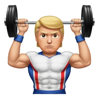 Trump lofting weights sticker
