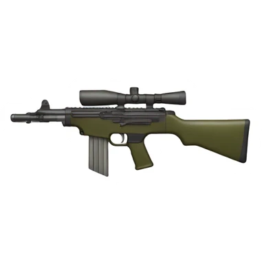 military rifle sticker