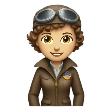 amelia earhart sticker