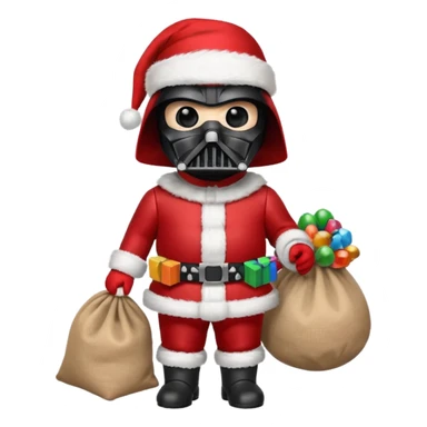 darth vader santa sticker