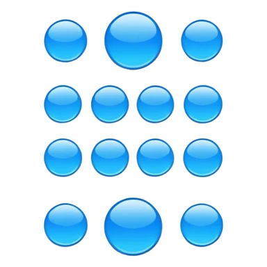 Blue Round Vector Sticker Post-it Set Stock Vector sticker
