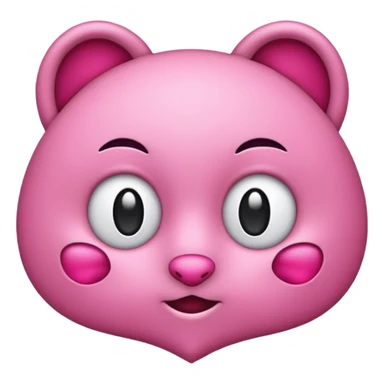 Coração emoji de coração metade rosa escuro e metade branco sticker