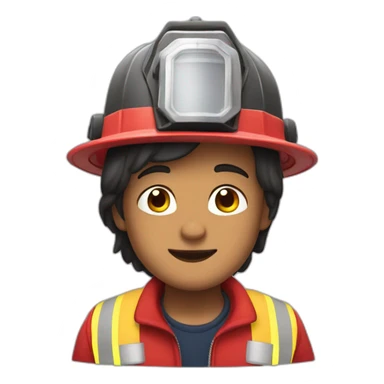 rana morada como un bombero sticker
