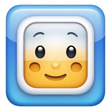 Square with 4 blurred lines in it  sticker