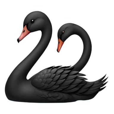 Black swan sticker