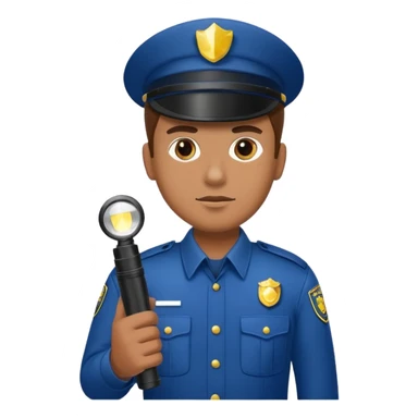 Security Guard with Flashlight right sticker