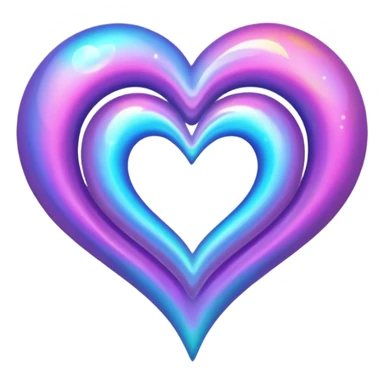 heart with a cosmic swirl sticker