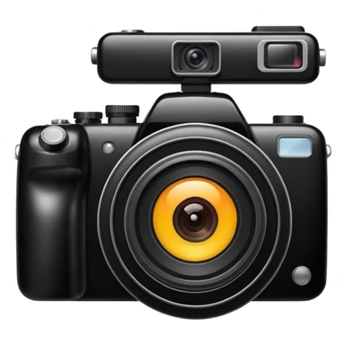 a camera is taking sticker