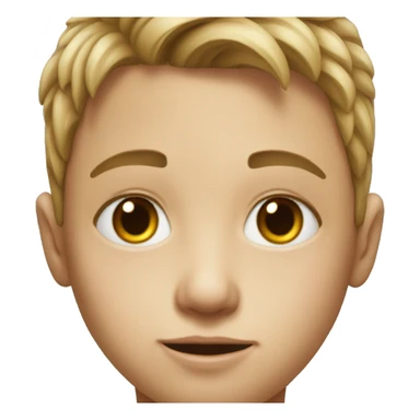 realistic portrait of boy sticker