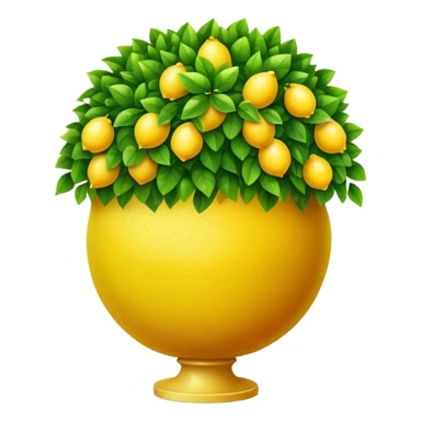 lemon topiary sticker