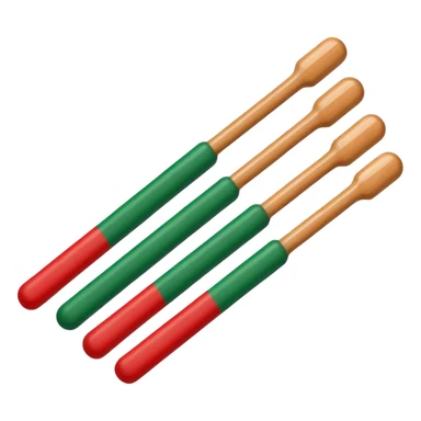 short heavy sticks with bisel endings christmas color sticker