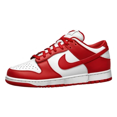 I want you to draw a Nike Dunk Low with the Nike logo facing right sticker