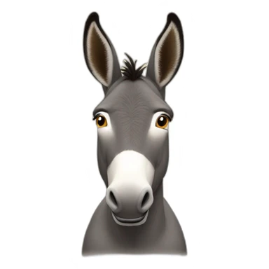 donkey thousand yard stare sticker