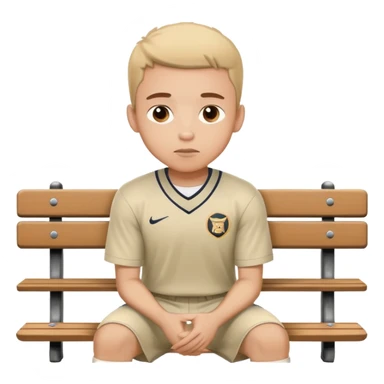 player on the bench waiting my turn sticker