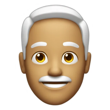 smiling man with lightning comming from eyes sticker